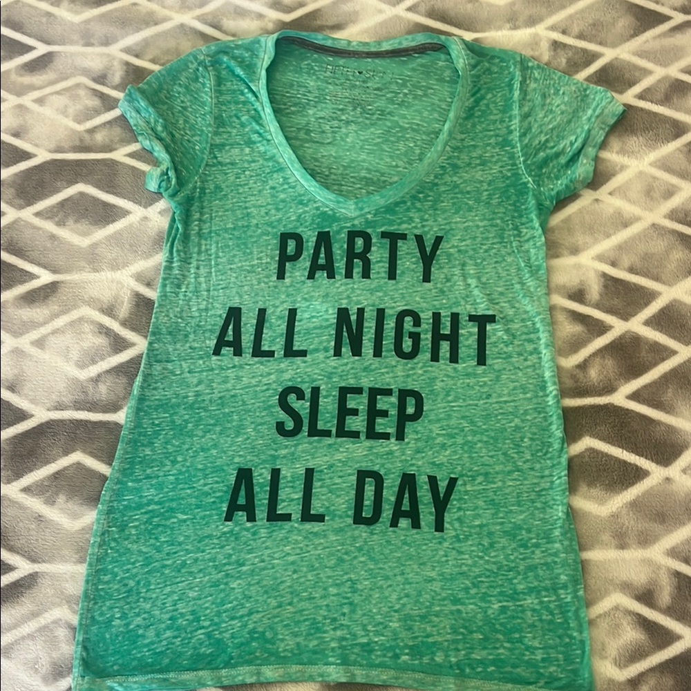 Green Graphic Sleep Shirt
